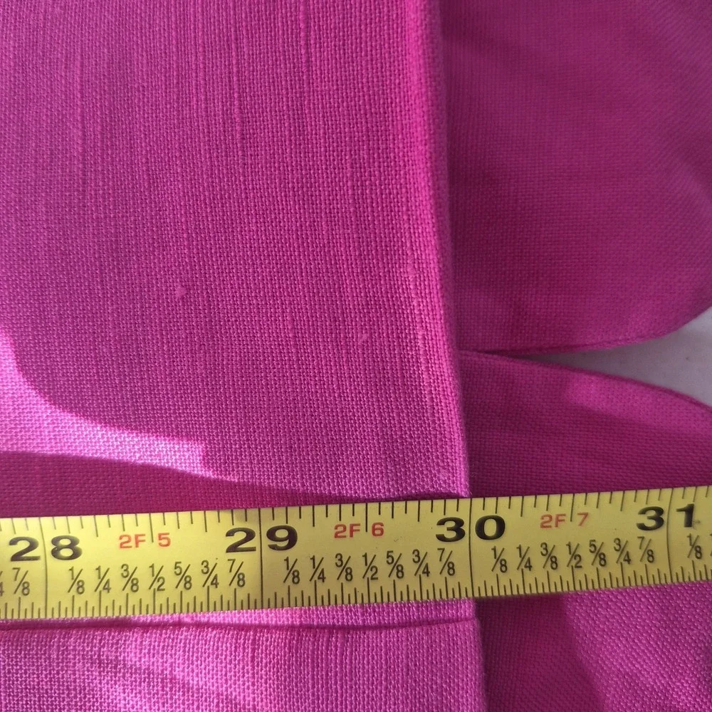 J.‎ G. Hook Suit Jacket Womens 14W Pink Linen Blend Blazer Preppy Vtg NWOT